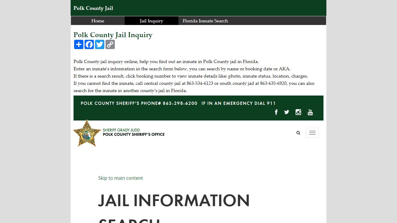 Polk County Jail Inquiry